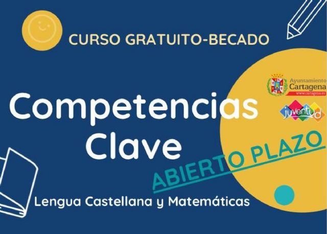 Juventud abre el plazo para solicitar el curso gratuito de preparación del examen de las Competencias Clave