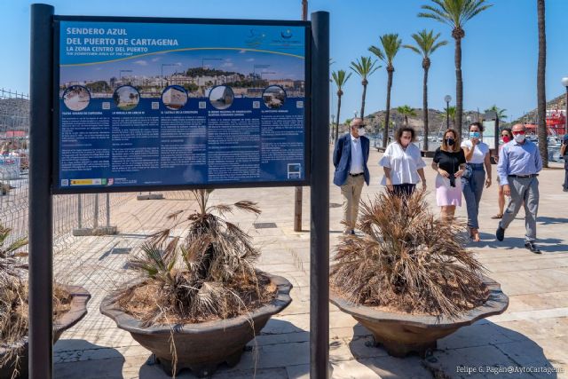 Un nuevo Sendero Azul conecta el centro de Cartagena con Cala Cortina