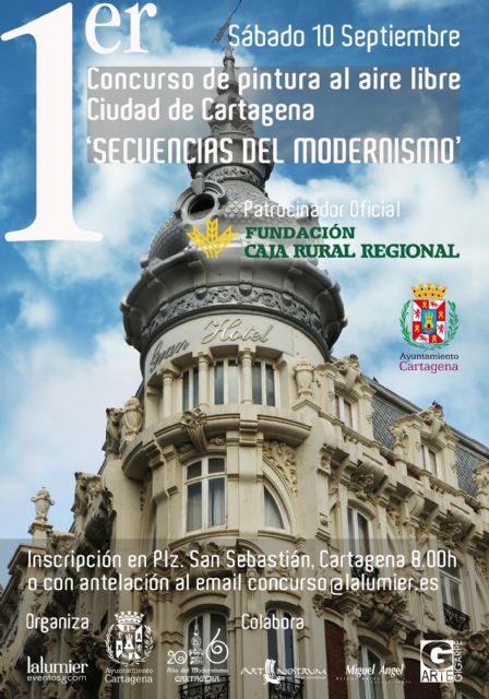 La I edición del ʻI Concurso de Pintura al Aire Libre Ciudad de Cartagenaʼ se celebrará el próximo 10 de septiembre