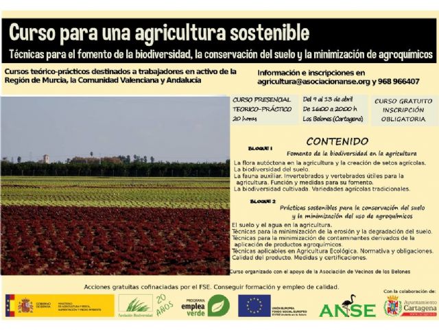 Un curso mostrara tecnicas para el desarrollo de agricultura sostenible