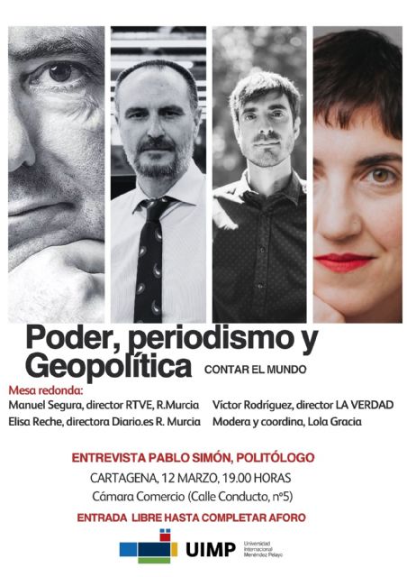 El politólogo Pablo Simón encabezará en Cartagena la jornada Poder, periodismo y geopolítica, organizada por la UIMPCT