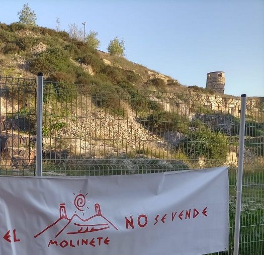 La Coordinadora del Molinete recurre la desestimación de la declaración de BIC aportando un informe histórico sobre la colina