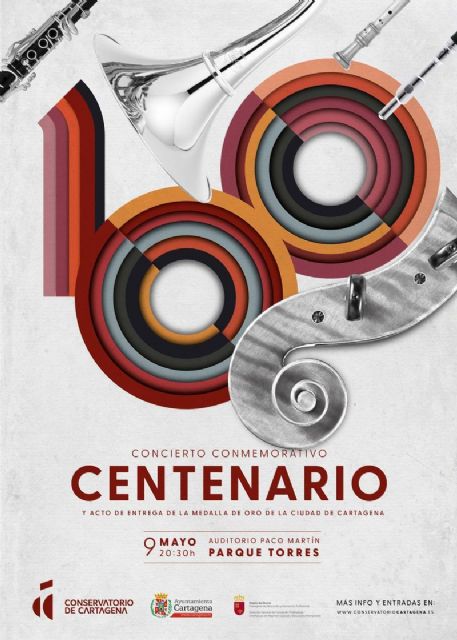 El Ayuntamiento entrega el viernes la Medalla de Oro de Cartagena al Conservatorio con motivo de su centenario