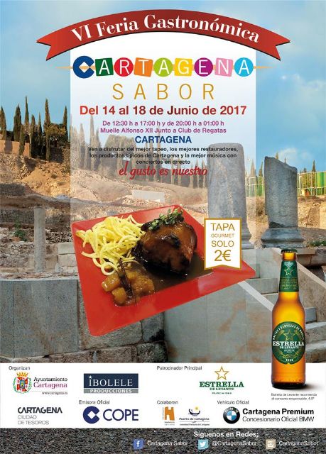Estrella de Levante premiará la tapa más popular en ´Cartagena Sabor 2017´