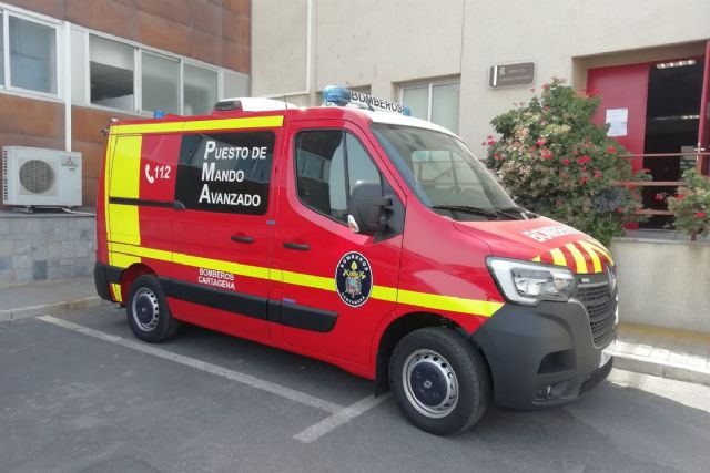 Bomberos de Cartagena incorporan un vehículo de Puesto de Mando Avanzado para coordinar la búsqueda de personas