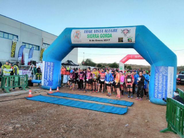 600 corredores y senderistas participaron en el I Trail Vista Alegre-Sierra Gorda de Cartagena para recaudar fondos para Sodicar y la AECC
