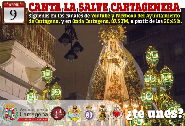 El toque de difuntos precederá esta noche a la Salve Cartagenera en la Iglesia de Santa María