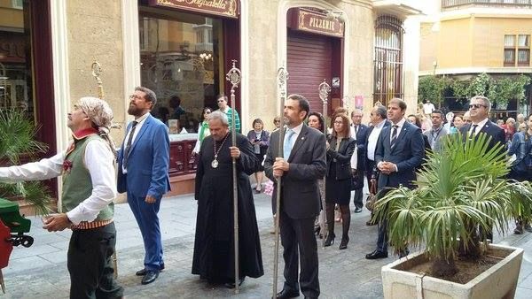 El alcalde recibió a la nueva imagen de San Ginés de la Jara, Patrón de Cartagena
