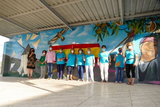 Un mural homenajea a las mujeres rurales en Galifa