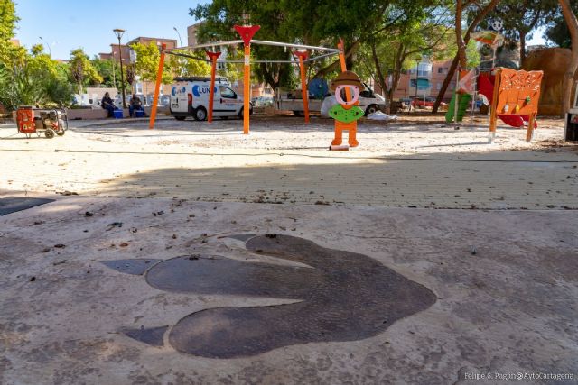 La remodelación del parque Sauces avanza a buen ritmo