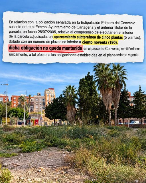 MC: Arroyo libera a la promotora de Las Siervas de construir un parking definitivo de 200 plazas mientras construye con dinero público uno provisional en Monte Sacro