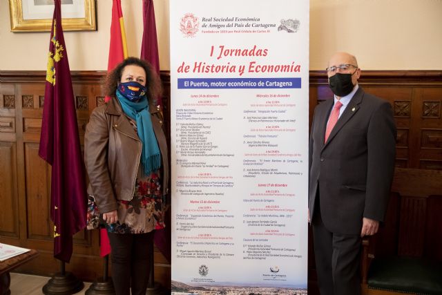 La Real Sociedad Económica de Amigos del País de Cartagena y la APC lanzan las jornadas de Historia y Economía, 'El Puerto, motor económico de Cartagena'