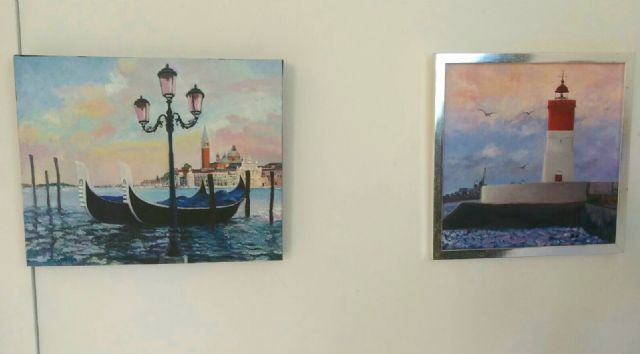 Exposicion de arte de los mayores de Alumbres en el Centro Cultural Ramon Alonso Luzzy