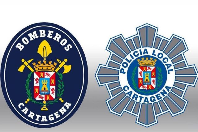 Policía Local y Bomberos participan en un simulacro de incendio en el Espacio Mediterráneo