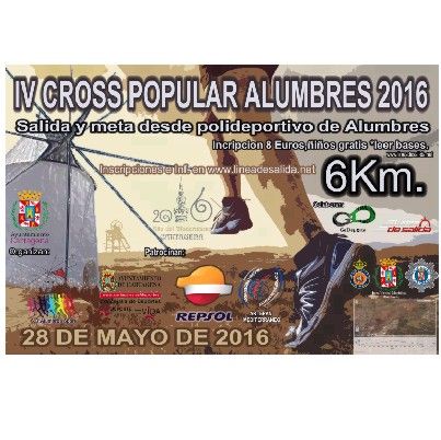 El cross popular de Alumbres congregará a más de 500 participantes en su cuarta edición