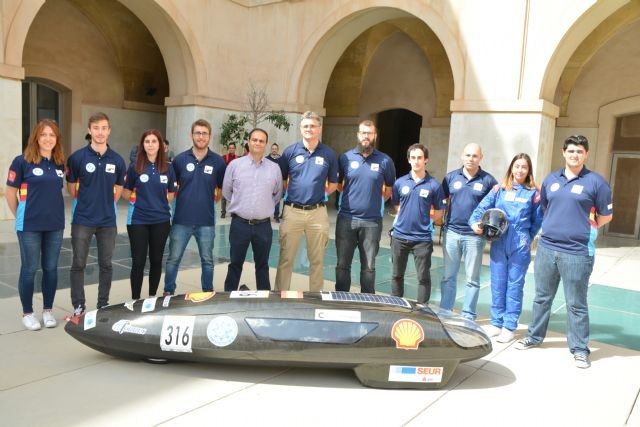 El vehículo de bajo consumo de la Politécnica de Cartagena compite en Londres por ser el más eficiente de Europa