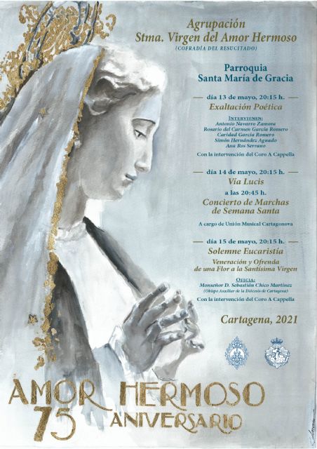 El Obispo Auxiliar presidirá la celebración del 75 aniversario de la Virgen del Amor Hermoso
