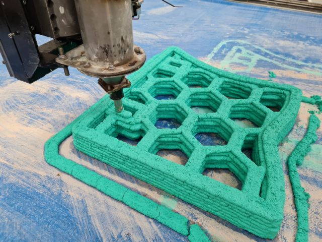 Desarrollan la impresión 3D de materiales constructivos sostenibles y descarbonizados