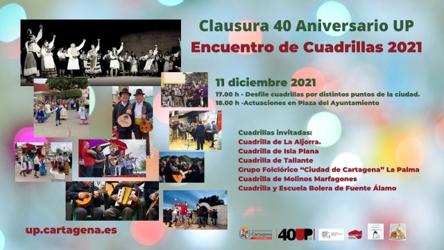 La Universidad Popular cierra su 40 aniversario con un encuentro de cuadrillas en la Plaza del Ayuntamiento