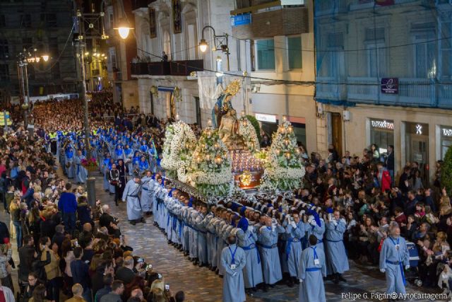 La Piedad recorrerá este Lunes Santo junto a sus promesas las calles del centro de Cartagena