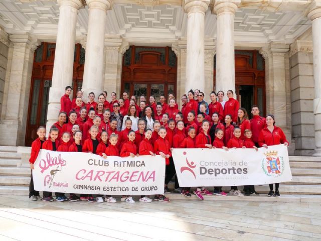 Apoyo al Club Ritmica Cartagena antes de su participacion en el Campeonato del Mundo