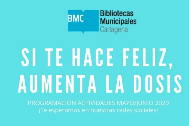 Las bibliotecas de Cartagena siguen apostando por las actividades online en su programación para mayo y junio