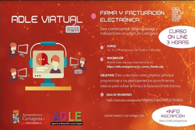 La ADLE pone en marcha un curso online para comerciantes y desempleados sobre facturación electrónica