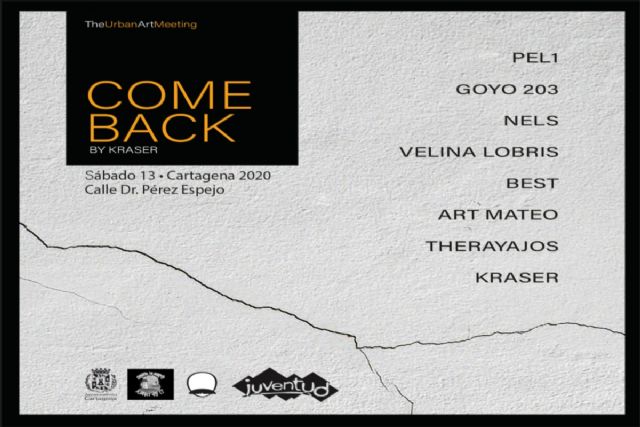 Servicio de Graffiti y Street Art de Juventud organiza el encuentro de Arte Urbano Come Back, by Kraser para el sábado