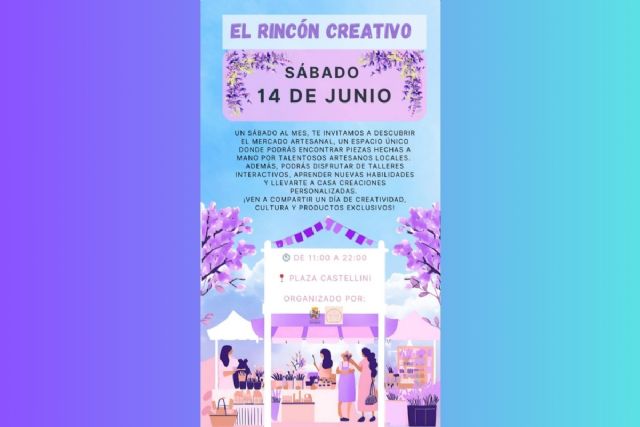 La plaza Castellini abre este sábado el Rincón Creativo con puestos de artesanía