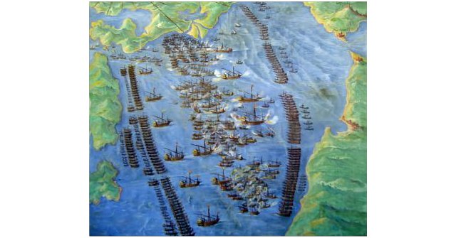 Desarrollo de la batalla de Lepanto