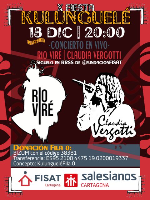 La Fundación Ángel Tomás- FISAT invita a la fiesta solidaria de la Kulunguelé