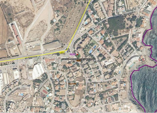 Ciclista herido en accidente de tráfico en Cabo de Palos (Cartagena)