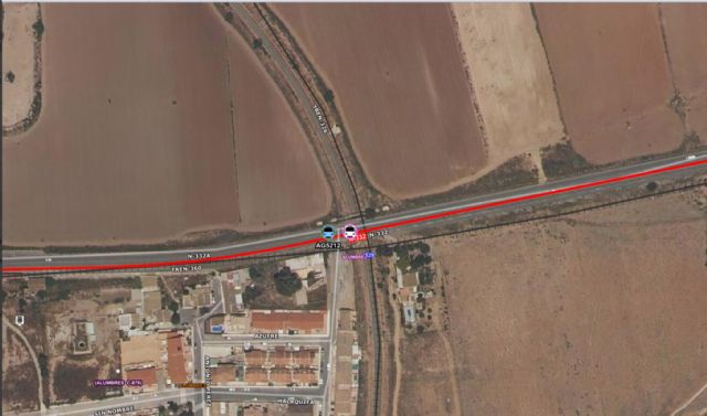 Servicios de emergencia intervienen en accidente ferroviario en Alumbres, Cartagena