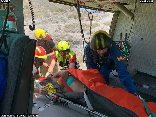 Rescatan a una senderista en Cartagena
