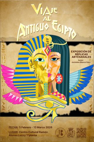 Una exposición en El Luzzy propone un viaje al antiguo Egipto sin salir de Cartagena