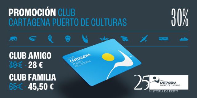 Cartagena Puerto de Culturas ofrece un 30% de descuento para formar parte de su Club Amigo