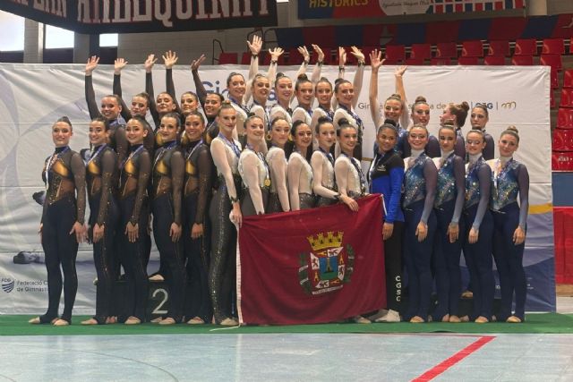 Podios de Cartagena en la primera fase de la Liga de Federación de gimnasia estética de grupo