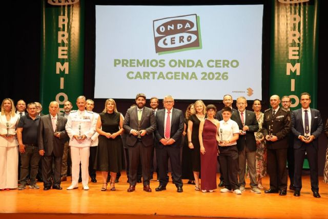 El compromiso y trabajo por Cartagena protagonistas en la XVII Gala de Premios de Onda Cero