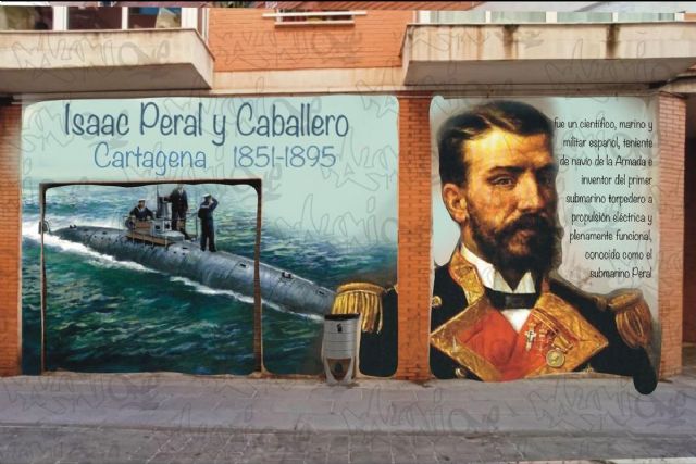 Luz verde al mural que guiará a los visitantes hasta la Casa Museo de Isaac Peral