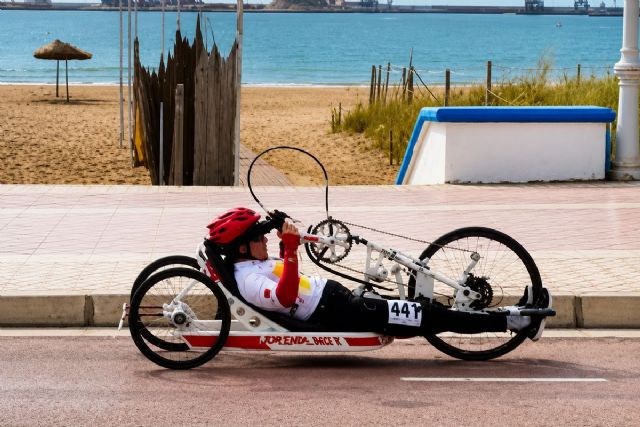 Cartagena celebra el doble título nacional de Milagros Dayana Fajardo en el Campeonato de España de Ciclismo Paralímpico