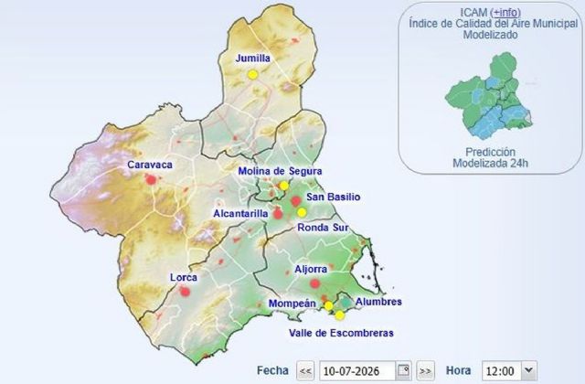 Activado el Nivel 1 preventivo tras superar La Aljorra los límites de partículas en suspensión