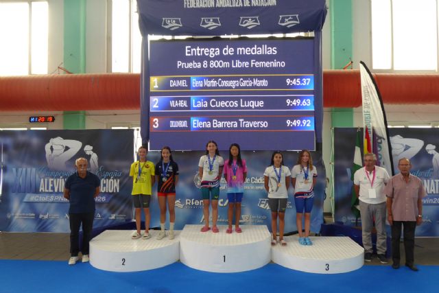 La natación cartagenera brilla en los campeonatos regional y nacional de verano