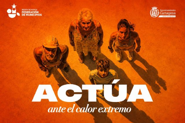 Cartagena activa, junto a la FMRM, la campaña local del proyecto europeo HEATSAFE para prevenir los efectos del calor extremo hasta mediados de agosto