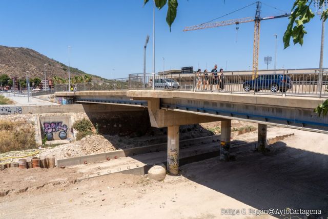 Ampliado hasta el 26 de julio el corte del puente del Cartagonova por las obras de la estación de bombeo