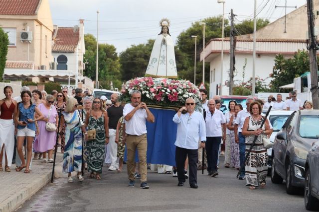 Islas Menores rinde homenaje a la Virgen de las Nieves en el día grande de sus fiestas