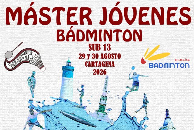 Cartagena será escenario este fin de semana del evento nacional de bádminton Máster Jóvenes Sub 13