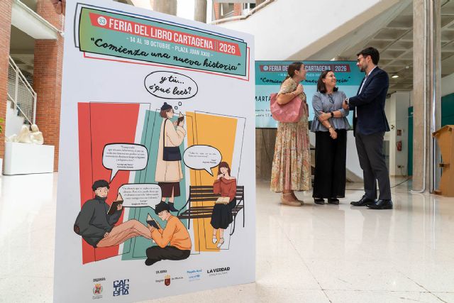 La Feria del Libro de Cartagena reunirá, entre otros, a Sergio del Molino, Marta Jiménez Serrano, Rayden, Isabel San Sebastián, Nerea Pérez de las Heras, Alejandro Palomas y Fernando Bonete