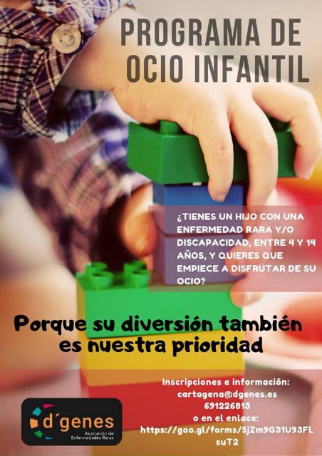 D´Genes oferta un Programa de ocio infantil dirigido a niños de 4 a 14 años con discapacidad o enfermedades raras
