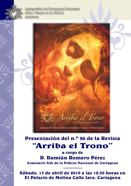 Los portapasos de la Piedad presentan un nuevo número de la Revista Arriba el Trono