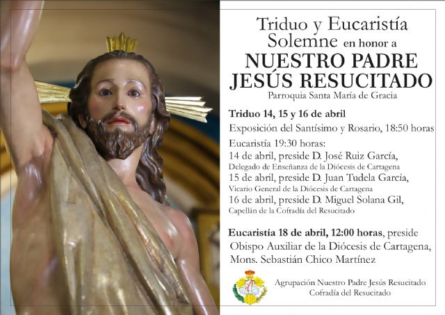Triduo y misa solemne en honor al Resucitado